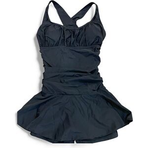 Black Swim Dress, Flattering Fit! L-XL
